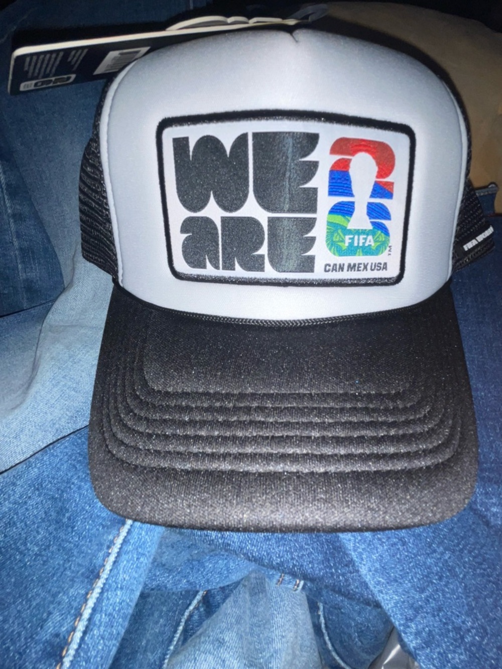 FIFA 'We Are' Black & White Trucker Cap